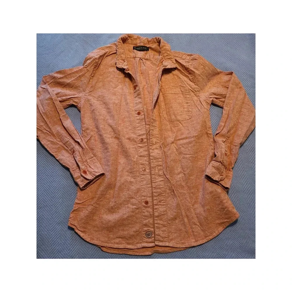 United By Blue Button Up Shirt Men's Size Small Long Sleeve Front Pocket (VA2)